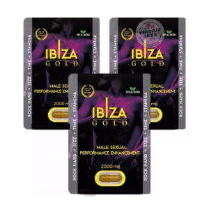 3 Pastillas Vigorizante Ibiza Gold para caballero